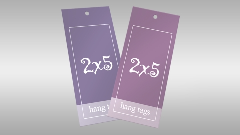 2 x 5 - Hang Tags